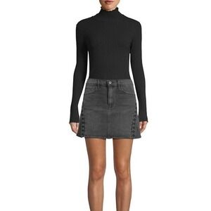 3x1 Women’s Denim Corset Trim Mini Skirt 25‎